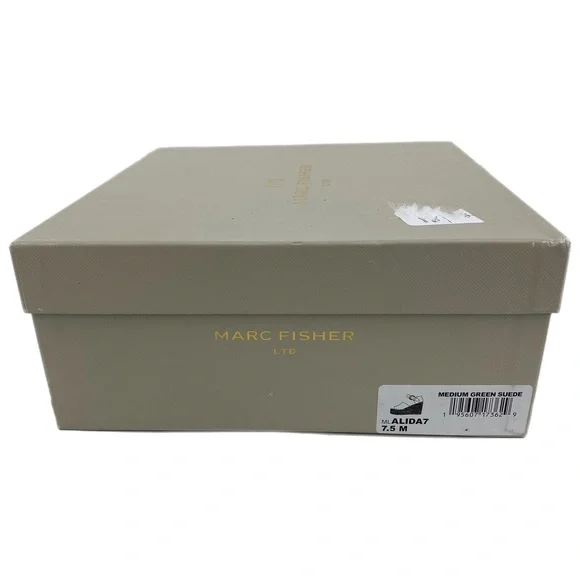 Marc Fisher Medium Green Suede Alida Espadrille Wedges - Picture 8 of 9